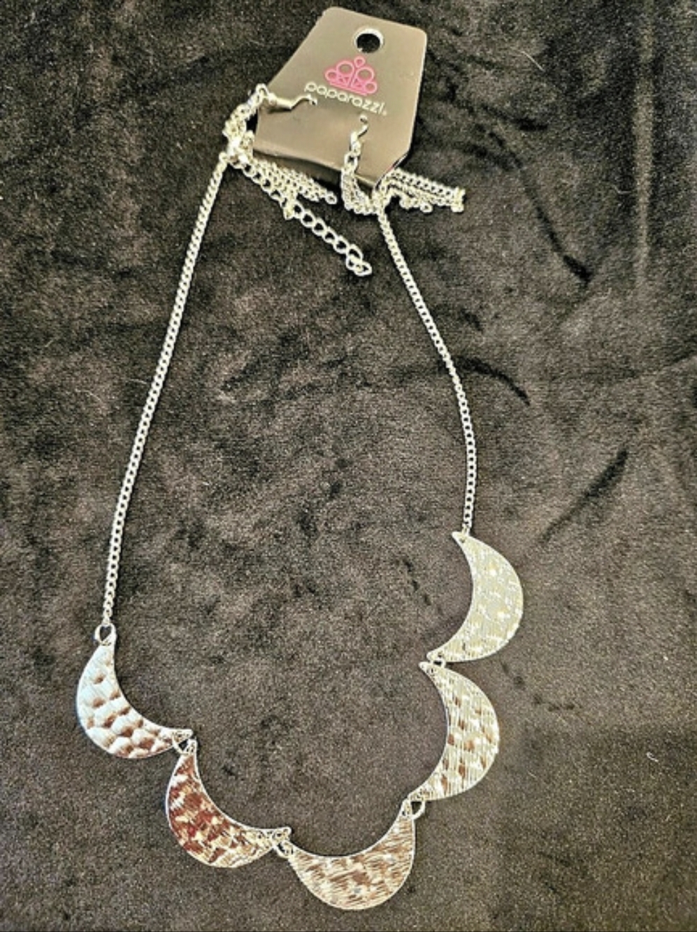 Paparazzi Moon Movement Crescent Statement Necklace
